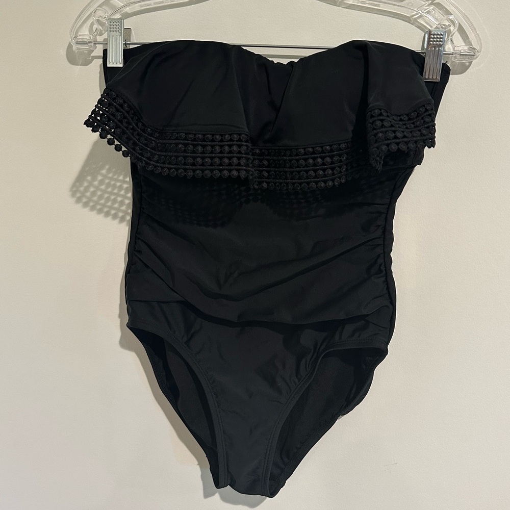 Strapless Black Swimsuit